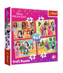 TF Puzzle 4 in 1 -Fairy tale stories / Disney Princess